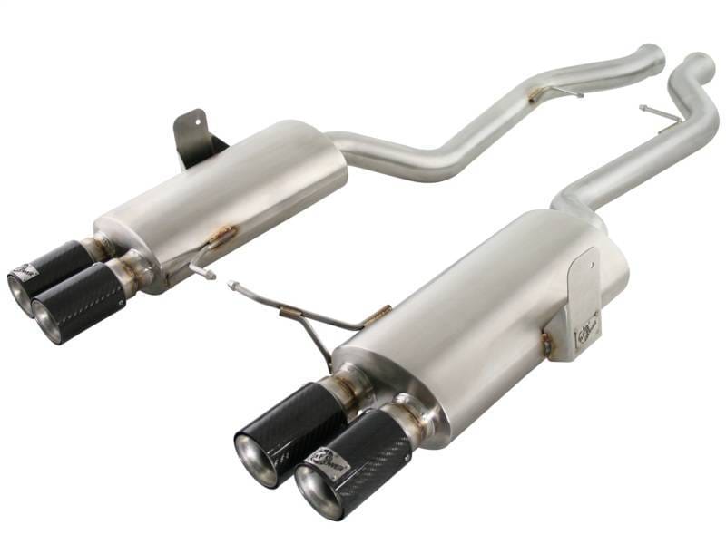 aFe 49-36312-C aFe MACHForce XP Exhaust Cat-Back 2.5in Dia Carbon Fiber Tips SS-304 07-13 BMW M3 (E92/93) V8 4.0L thumbnail 5