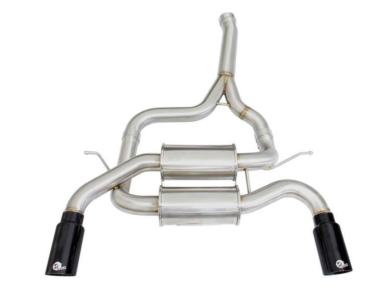 aFe 49-36325-B aFe MACHForce XP SS-304 Black Tip 2.5in Dia Axle Back Exhaust 12-15 BMW 335i (F30) 3.0L (t) thumbnail 3