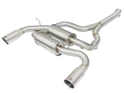 aFe 49-36325-P aFe MACHForce XP SS-304 Polish Tip 2.5in Dia Axle Back Exhaust 12-15 BMW 335i (F30) 3.0L (t)