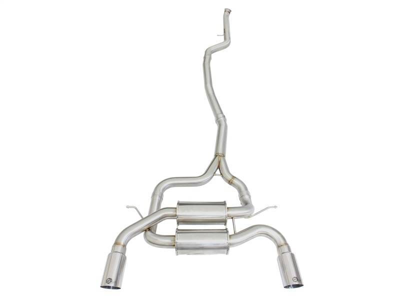 aFe 49-36326-P aFe MACHForce XP SS-304 Polish Tip 2.5in Dia Cat Back Exhaust 12-14 BMW 335i (F30) 3.0L (t) thumbnail 3