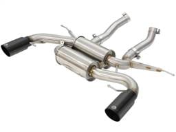 aFe 49-36327-B aFe MACHForce XP 2.5in Axle Back Stainless Exhaust w/ Black Tips 07-13 BMW 335i 3.0L L6 (E90/92) N55