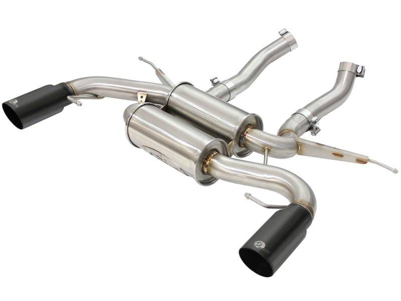aFe 49-36327-B aFe MACHForce XP 2.5in Axle Back Stainless Exhaust w/ Black Tips 07-13 BMW 335i 3.0L L6 (E90/92) N55