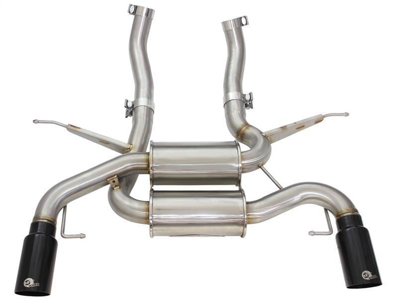 aFe 49-36327-B aFe MACHForce XP 2.5in Axle Back Stainless Exhaust w/ Black Tips 07-13 BMW 335i 3.0L L6 (E90/92) N55 thumbnail 3