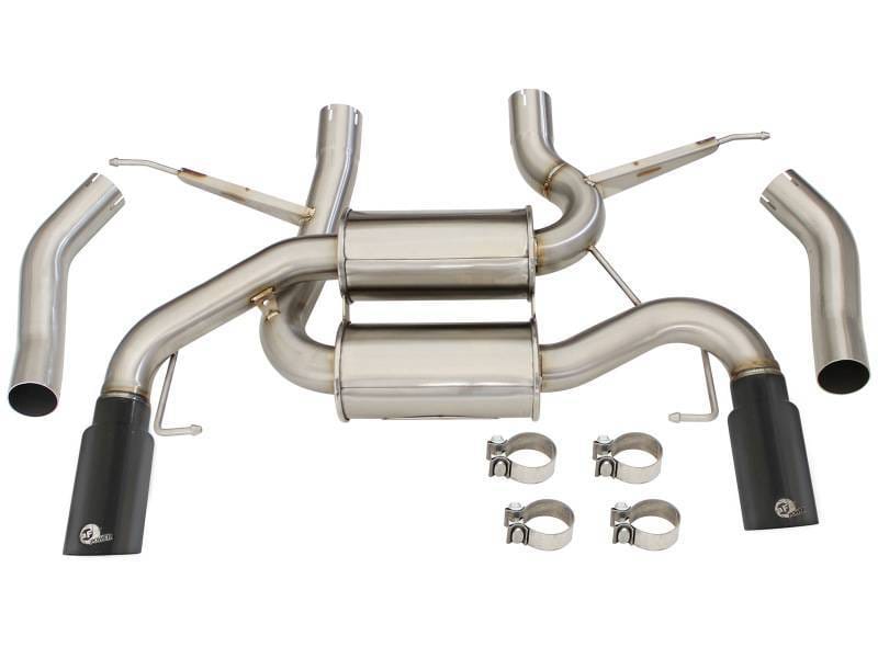 aFe 49-36327-B aFe MACHForce XP 2.5in Axle Back Stainless Exhaust w/ Black Tips 07-13 BMW 335i 3.0L L6 (E90/92) N55 thumbnail 11