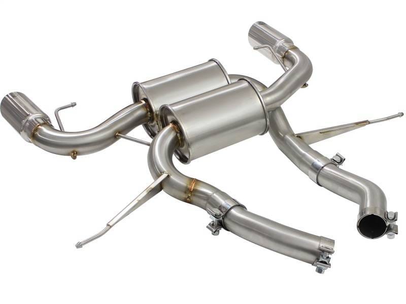 aFe 49-36327-P aFe MACHForce XP 2.5in Axle Back Stainless Exhaust w/ Polished Tips 07-13 BMW 335i 3.0L L6 (E90/92) thumbnail 5