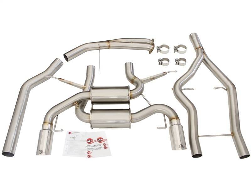 aFe 49-36328-P aFe MACHForce XP SS-304 Polish Tip 3.0in-2.5in Dia Cat Back Exhaust 11-13 BMW 335i (E90/E92) 3.0L thumbnail 7