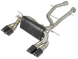 aFe 49-36338-1C aFe MACH Force-Xp 2-1/2in Stainless Steel Axle Back Exhaust w/CF 15-19 BMW M3/M4 (F80/82/83)