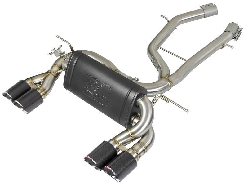 aFe 49-36338-1C aFe MACH Force-Xp 2-1/2in Stainless Steel Axle Back Exhaust w/CF 15-19 BMW M3/M4 (F80/82/83)