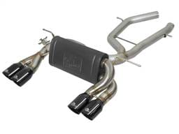 aFe 49-36338-B aFe MACH Force-Xp 2-1/2in SS Axle Back Exhaust w/Black Tips 15+ BMW M3/M4 (F80/F82) L6 3.0L (tt) S55
