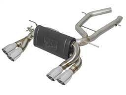 aFe 49-36338-P aFe MACH Force-Xp 2-1/2in SS Axle Back Exhaust w/Polished Tips 15+ BMW M3/M4 (F80/F82) L6 3.0L (tt)