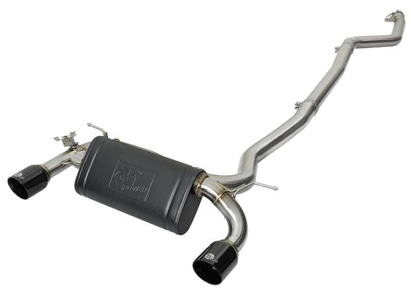 aFe 49-36334-B aFe MACHForce XP Exhausts Cat-Back SS 16-17 BMW 340i/iX 440i/iX (F3X) L6-3.0L (B58) w/Black Tips