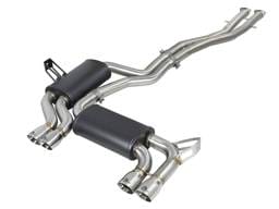 aFe 49-36344-P aFe MACH Force-Xp 2.5in 304 SS Cat-Back Exhaust w/ Polished Tips 01-06 BMW M3