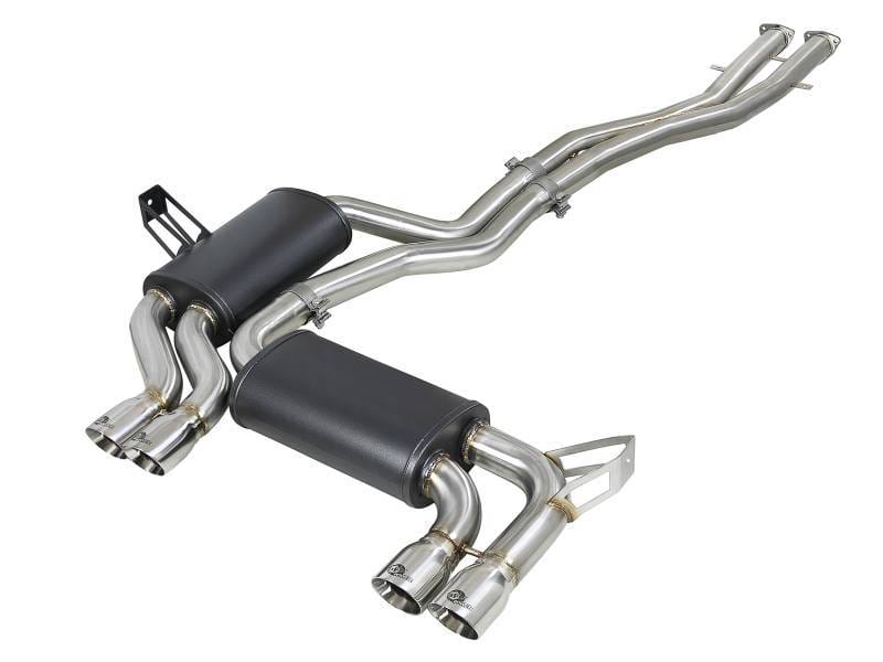aFe 49-36344-P aFe MACH Force-Xp 2.5in 304 SS Cat-Back Exhaust w/ Polished Tips 01-06 BMW M3