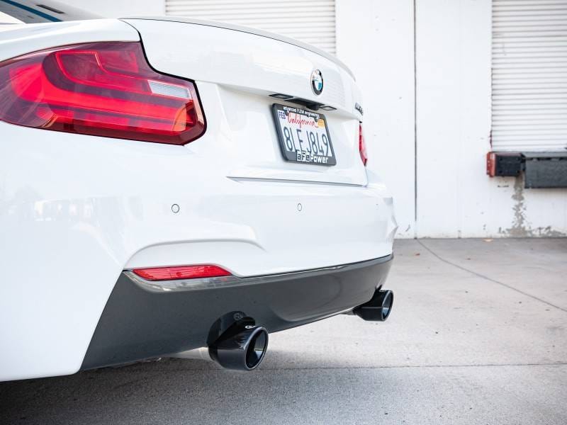 aFe 49-36348-B aFe MACHForce XP 3in to 2.5in 304 SS Axle-Back Exhaust w/ Black Tips 14-16 BMW M235i thumbnail 3