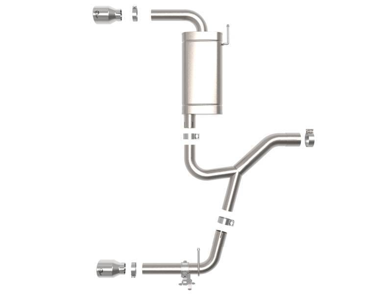 aFe 49-36349-P aFe 15-21 BMW X1 F48 L4 2.0L (t) MACH Force-Xp 3 to 2-1/2 IN SS Axle-Back Exhaust w/Polished Tip thumbnail 11