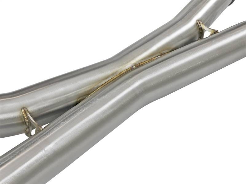aFe 49-36341-B aFe MACH Force-Xp 3.5in. 304 SS C/B Exhaust System 15-18 BMW X5 M (F85) V8-4.4L (tt) - Black Tip thumbnail 9