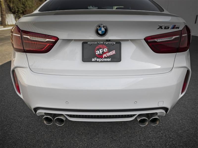 aFe 49-36342-P aFe MACH Force-Xp 3.5in. 304 SS C/B Exhaust w/o Muffler 15-18 BMW X5 M V8-4.4L (tt) - Polished Tip thumbnail 7
