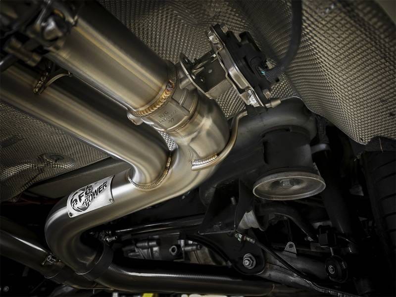 aFe 49-36342-P aFe MACH Force-Xp 3.5in. 304 SS C/B Exhaust w/o Muffler 15-18 BMW X5 M V8-4.4L (tt) - Polished Tip thumbnail 9