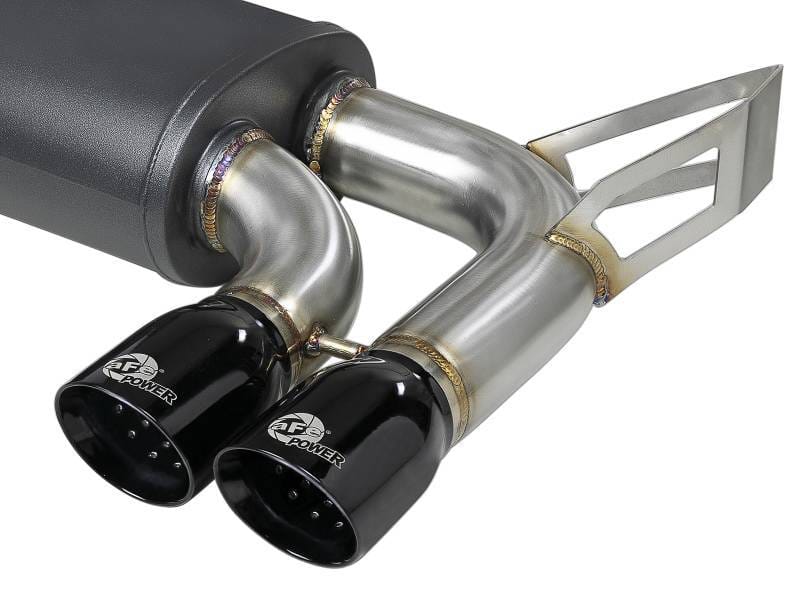 aFe 49-36344-B aFe MACH ForceXP 2.5 IN 304 Stainless Steel Cat-Back Exhaust System w/ Black Tips 01-06 BMW M3 (E46) thumbnail 7