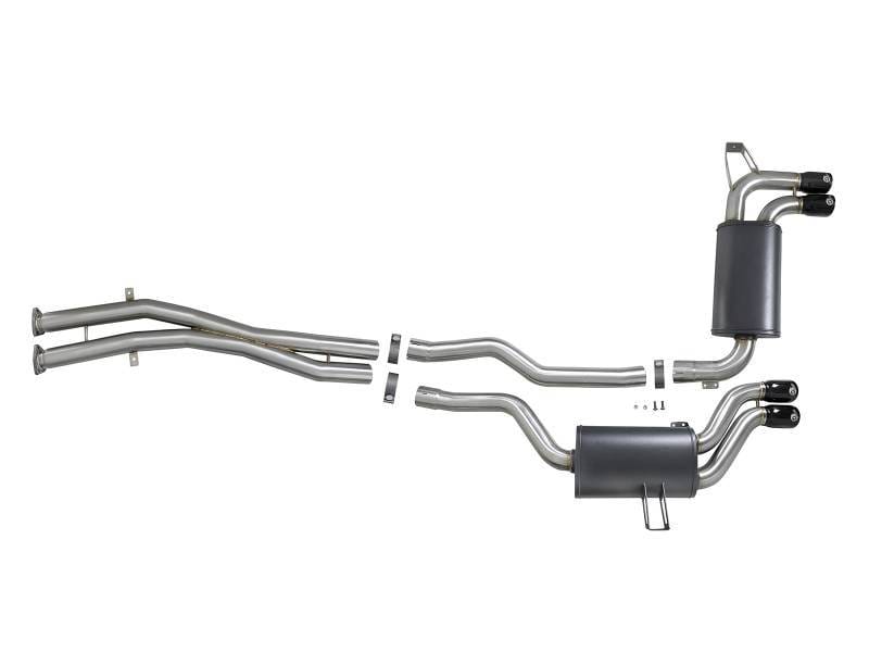 aFe 49-36344-B aFe MACH ForceXP 2.5 IN 304 Stainless Steel Cat-Back Exhaust System w/ Black Tips 01-06 BMW M3 (E46) thumbnail 13