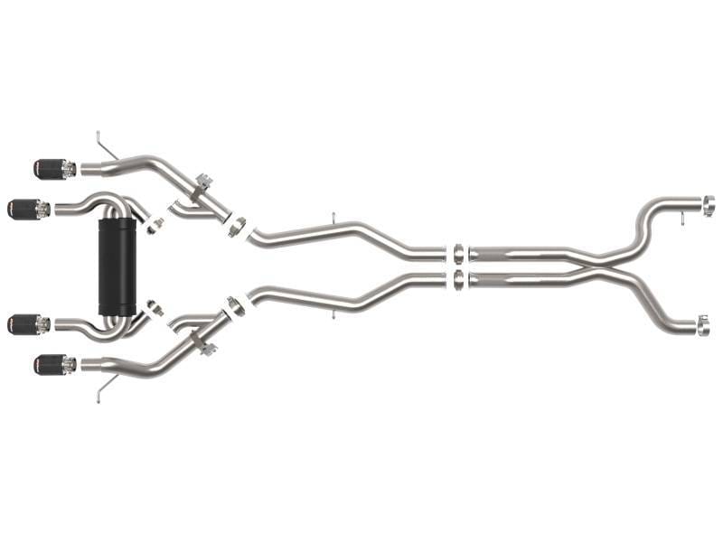 aFe 49-36351-C aFe MACHForce XP Exhausts Cat-Back SS 19-21 BMW M2 Competition L6-3.0L w/Carbon Tips thumbnail 9