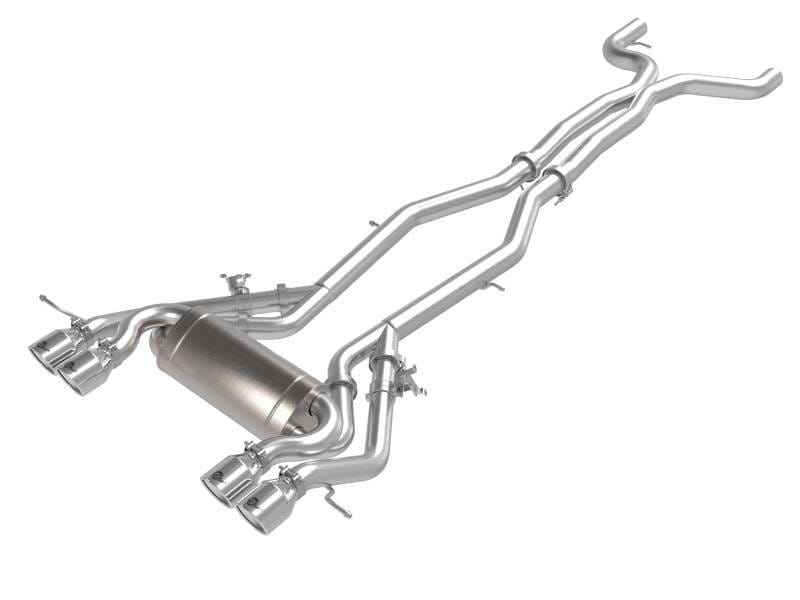 aFe 49-36351-P aFe MACHForce XP Exhausts Cat-Back SS 21 BMW M2 Competition L6-3.0L w/Polished Tips