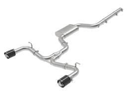 aFe 49-36418-C aFe MACH Force-Xp 3 IN to 2-1/2 IN Stainless Steel Cat-Back Exhaust Carbon Volkswagen GTI 15-17