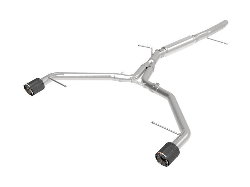 aFe 49-36419-C aFe 17-19 Audi A4 (L4-2.0L) MACH Force-Xp Stainless Steel Axle-Back Exhaust System - Carbon Tip