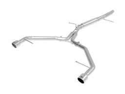 aFe 49-36419-P aFe MACHForce XP 3in-2.5in SS Exhaust Axle-Back 17-19 Audi A4 (B9) L4-2.0L (t) - Polished