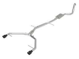 aFe 49-36420-B aFe 17-19 Audi A4 (B9) MACH Force-Xp 3in to 2.5in 304 SS Cat-Back Exhaust System-Dual SS Tips