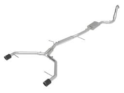 aFe 49-36420-C aFe 17-19 Audi A4 (B9) MACH Force-Xp 3in to 2.5in 304 SS Cat-Back Exhaust System-Dual Carbon Tips