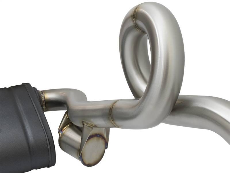 aFe 49-36415-C aFe MACHForce-Xp 2in 304 SS Cat-Back Exhaust w/Carbon Fiber Tips 13-16 Porsche Boxster 2.7L/3.4L thumbnail 5