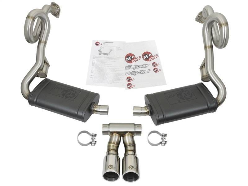 aFe 49-36415-P aFe MACHForce-Xp 2in 304 SS Cat-Back Exhaust w/Polished Tips 13-16 Porsche Boxster/Cayman 2.7L/3.4L thumbnail 17