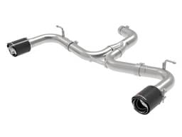 aFe 49-36417-C aFe MACH Force-Xp 3in to 2-1/2in Stainless Steel Axle-Back Exhaust Carbon - 15-17 Volkswagen GTI