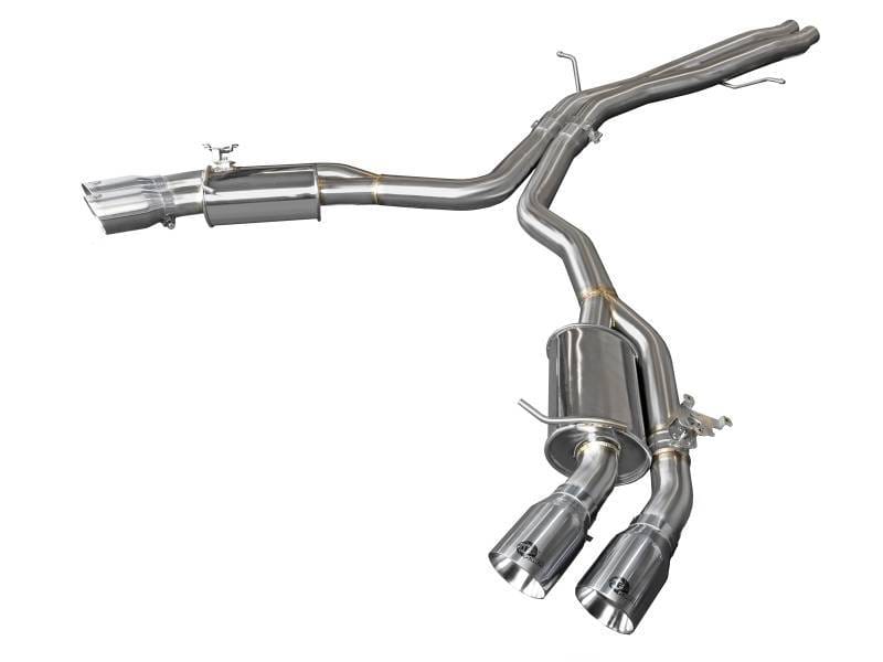 aFe 49-36427-P aFe 18-20 Audi RS5 Coupe MACH Force-Xp 3in to 2.5in 304 SS Axle-Back Exhaust System-Quad Polish Tips