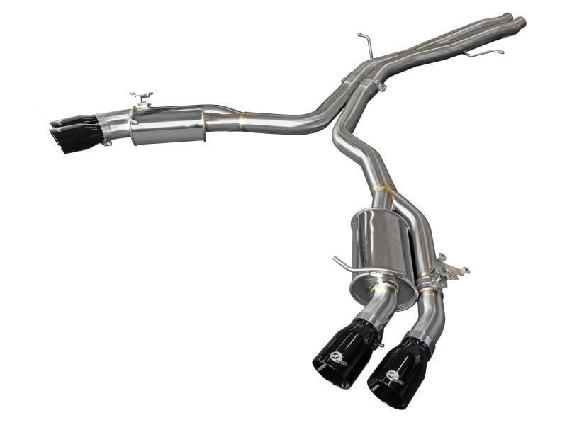 aFe 49-36427-B aFe 18-20 Audi RS5 Coupe MACH Force-Xp 3in to 2.5in 304 SS Axle-Back Exhaust System (Quad Black Tip)