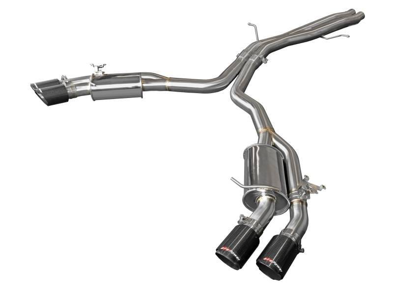 aFe 49-36427-C aFe 18-20 Audi RS5 Coupe MACH Force-Xp 3in to 2.5in 304 SS Axle-Back Exhaust System-Quad Carbon Tips