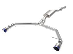 aFe 49-36437-L aFe MACH Force-Xp 13-16 Audi Allroad L4 SS Axle-Back Exhaust w/ Blue Flame Tips