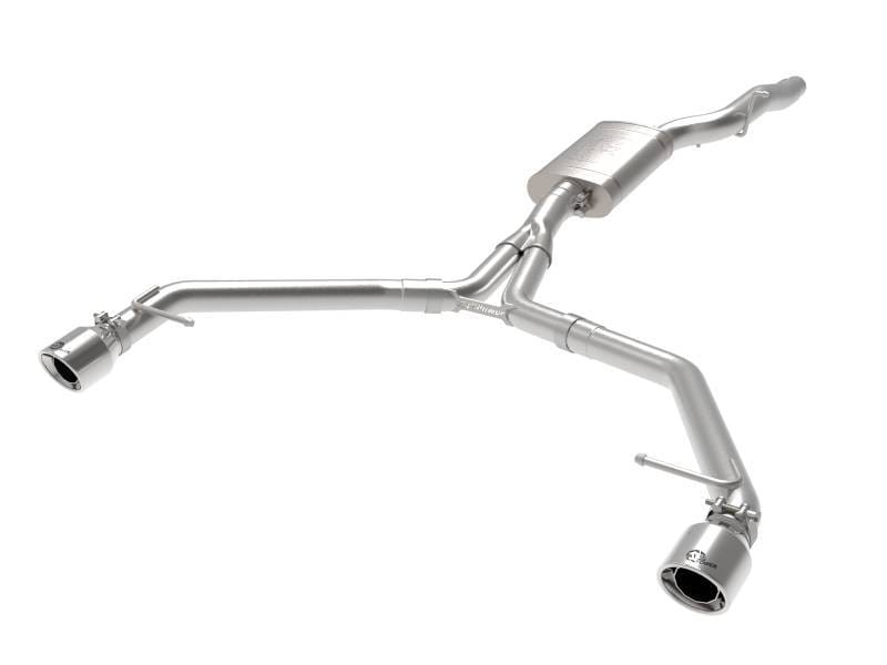 aFe 49-36437-P aFe MACH Force-Xp 13-16 Audi Allroad L4 SS Axle-Back Exhaust w/ Polished Tips