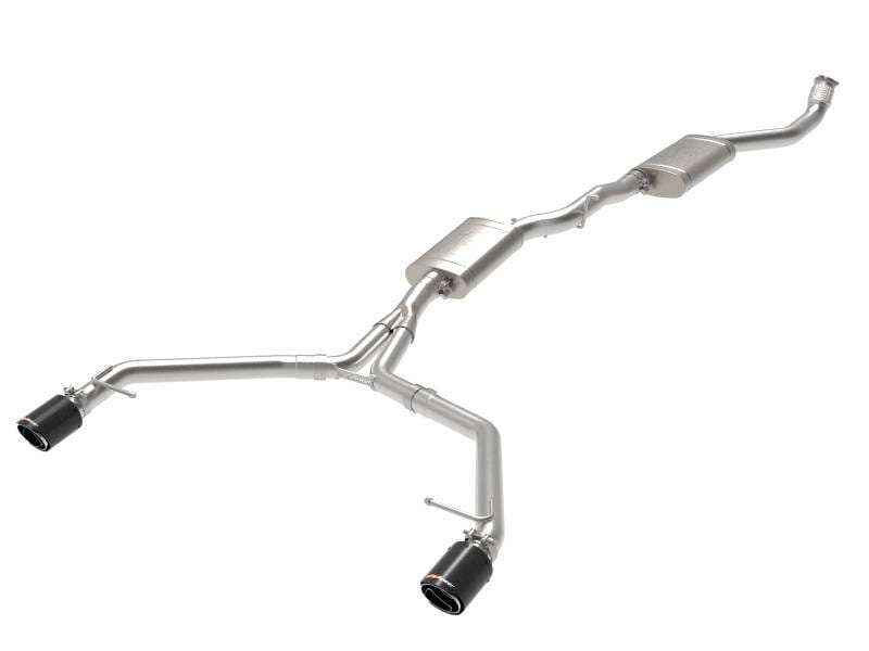 aFe 49-36438-C aFe MACH Force-Xp 13-16 Audi Allroad L4 SS Cat-Back Exhaust w/ Carbon Tips