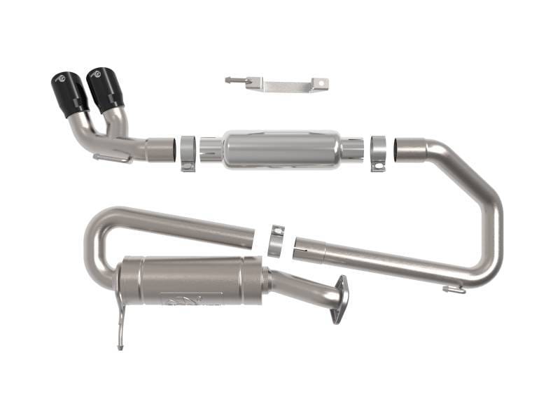 aFe 49-37020-B aFe 18-21 Suzuki Jimny Takeda 2-1/4in. 304 SS Cat-Back Exhaust w/ Blk Tip thumbnail 9