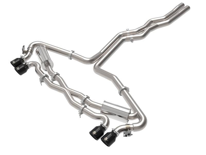 aFe 49-36448-B aFe 20-22 Audi RS6 Avant V8 4L (tt) MACH Force-Xp 3in to 2.5in 304 SS Cat-Back Exhaust w/ Black Tip