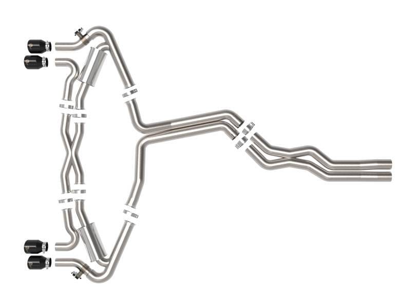 aFe 49-36448-B aFe 20-22 Audi RS6 Avant V8 4L (tt) MACH Force-Xp 3in to 2.5in 304 SS Cat-Back Exhaust w/ Black Tip thumbnail 9
