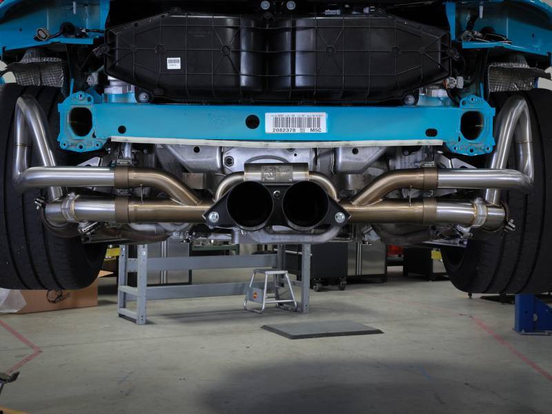 aFe 49-36450-B aFe 14-16 Porsche 911 GT3 991.1 H6 3.8L MACH Force-Xp 304 SS Cat-Back Exhaust System w/ Black Tips thumbnail 7