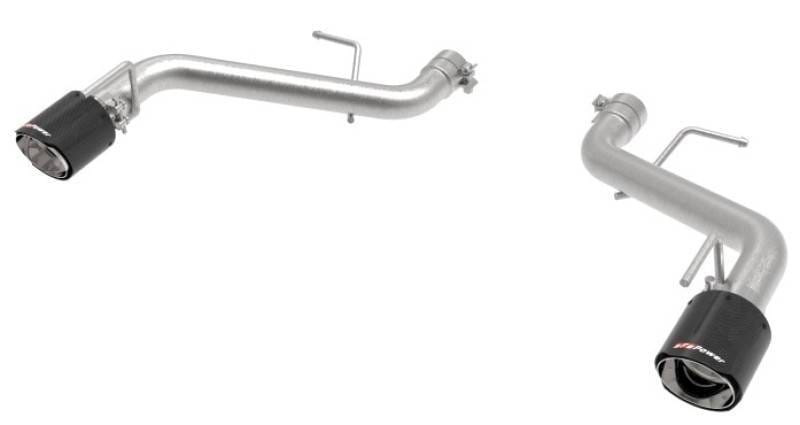 aFe 49-44118-C aFe POWER MACH Force-Xp 2.5in Axle-Back Exhaust System 16-20 Chevy Camaro SS V8 6.2L - Carbon Fiber