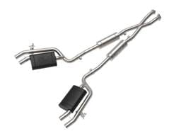 aFe 49-37025 aFe Gemini XV 2.5in 304 SS Cat-Back Exhaust w/Cut-Out 18-22 Kia Stinger V6 3.3L