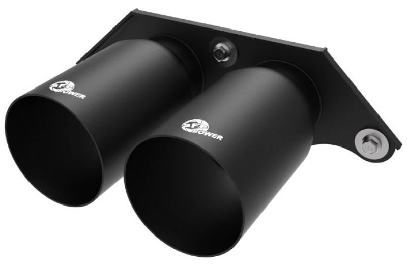 aFe 49C36435-B aFe Power Mach Force Xp 4in 304 SS Bolt-On Exhaust Tips Satin Black 14-19 Porsche 911 GT3 3.8L/4.0L