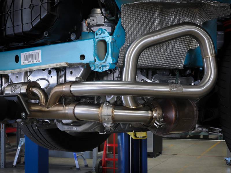 aFe 49C36441 aFe 14-19 Porsche 911 H6-3.8/4.0L GT3 MACH Force-Xp 304 Stainless Steel Primary Muffler Delete Pipe thumbnail 3