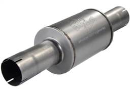 aFe 49-91014 aFe Atlas Exhausts Mufflers Al Steel EXH Muffler 4 ID In/Out 8 Dia x 12L AL