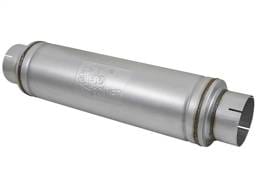 aFe 49M00023 aFe ATLAS Aluminized Steel Muffler 5in Center/Center 24in L x 7in Diameter - Round Body
